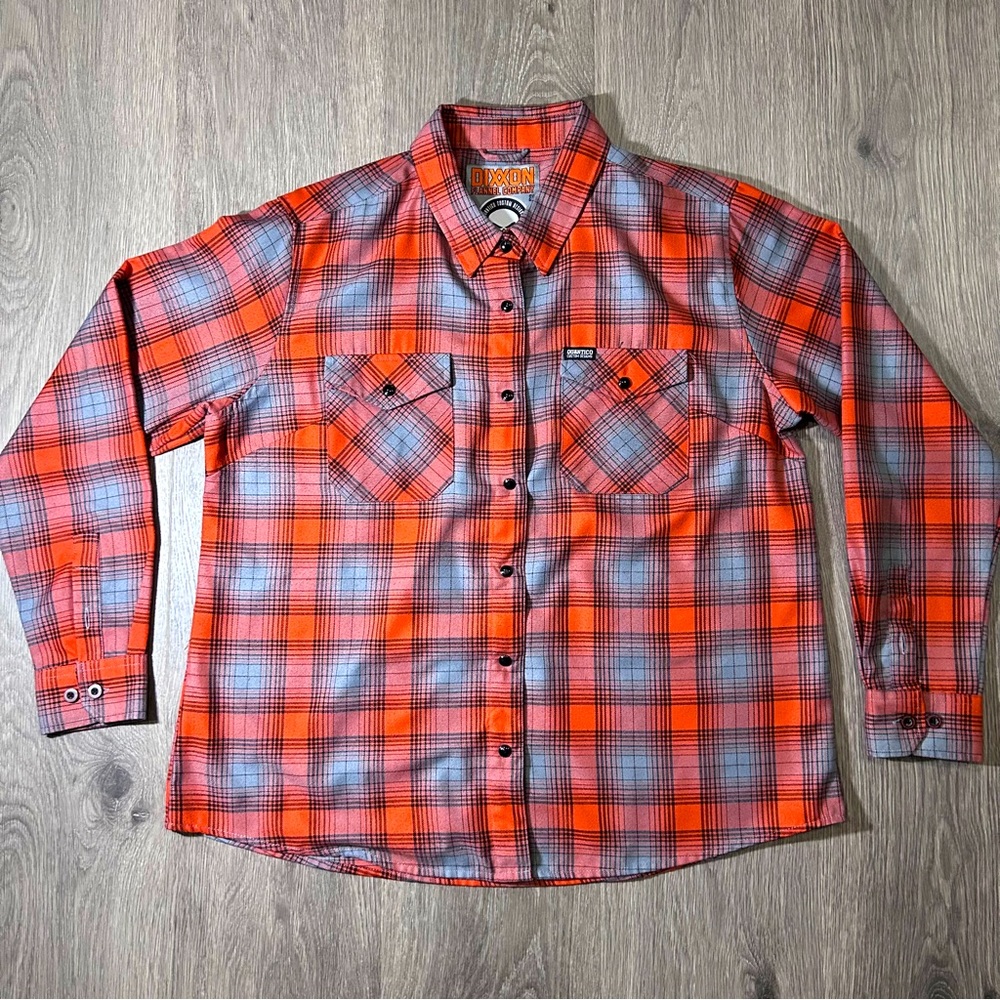 Dixxon flannel the Godfrey Women’s 2X XXL Quantico Long Sleeve Red